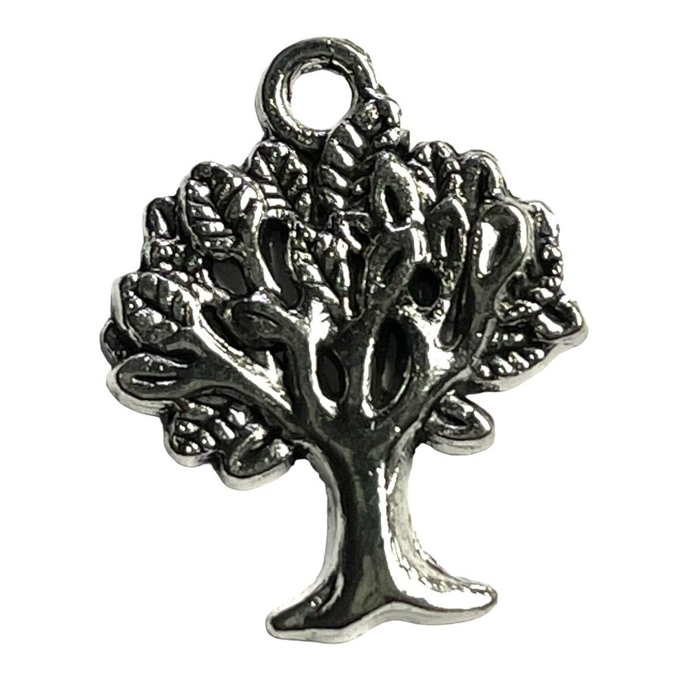 Tree of Life Pendant Silver Tone Charm Bracelet Necklace B Jewelry Craft Dangle